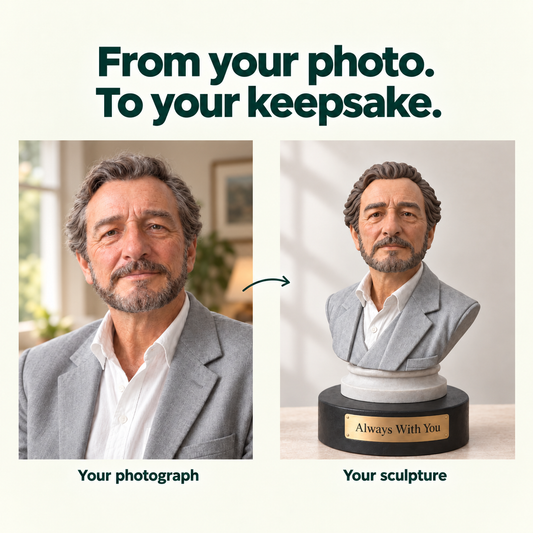 Custom Memorial Bust from Your Photos