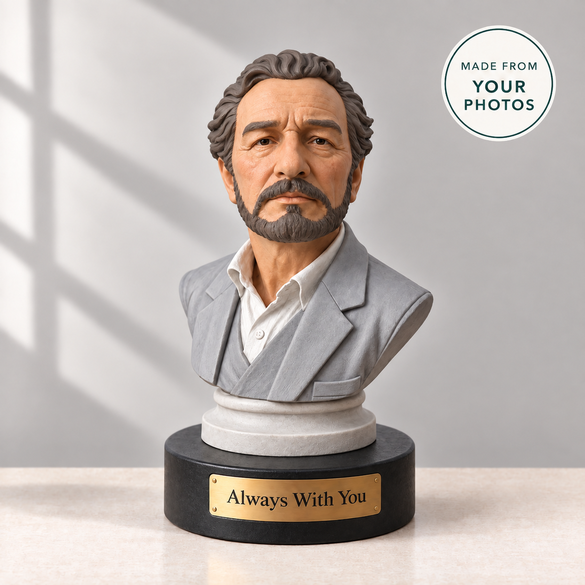 Custom Memorial Bust from Your Photos