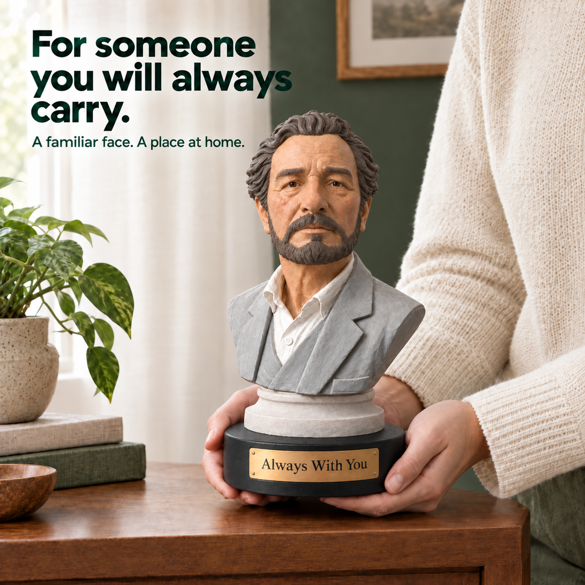 Custom Memorial Bust from Your Photos