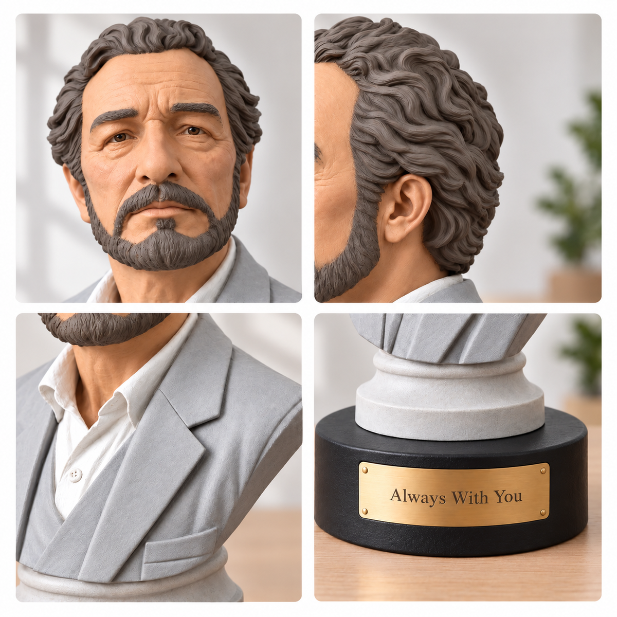 Custom Memorial Bust from Your Photos