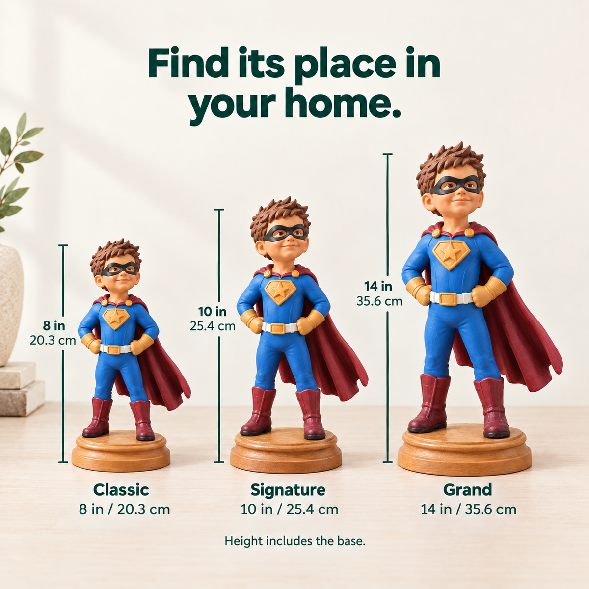 Custom Superhero Bust of Your Child