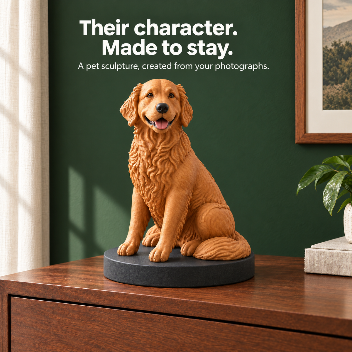 Custom Dog Bust from Your Photos