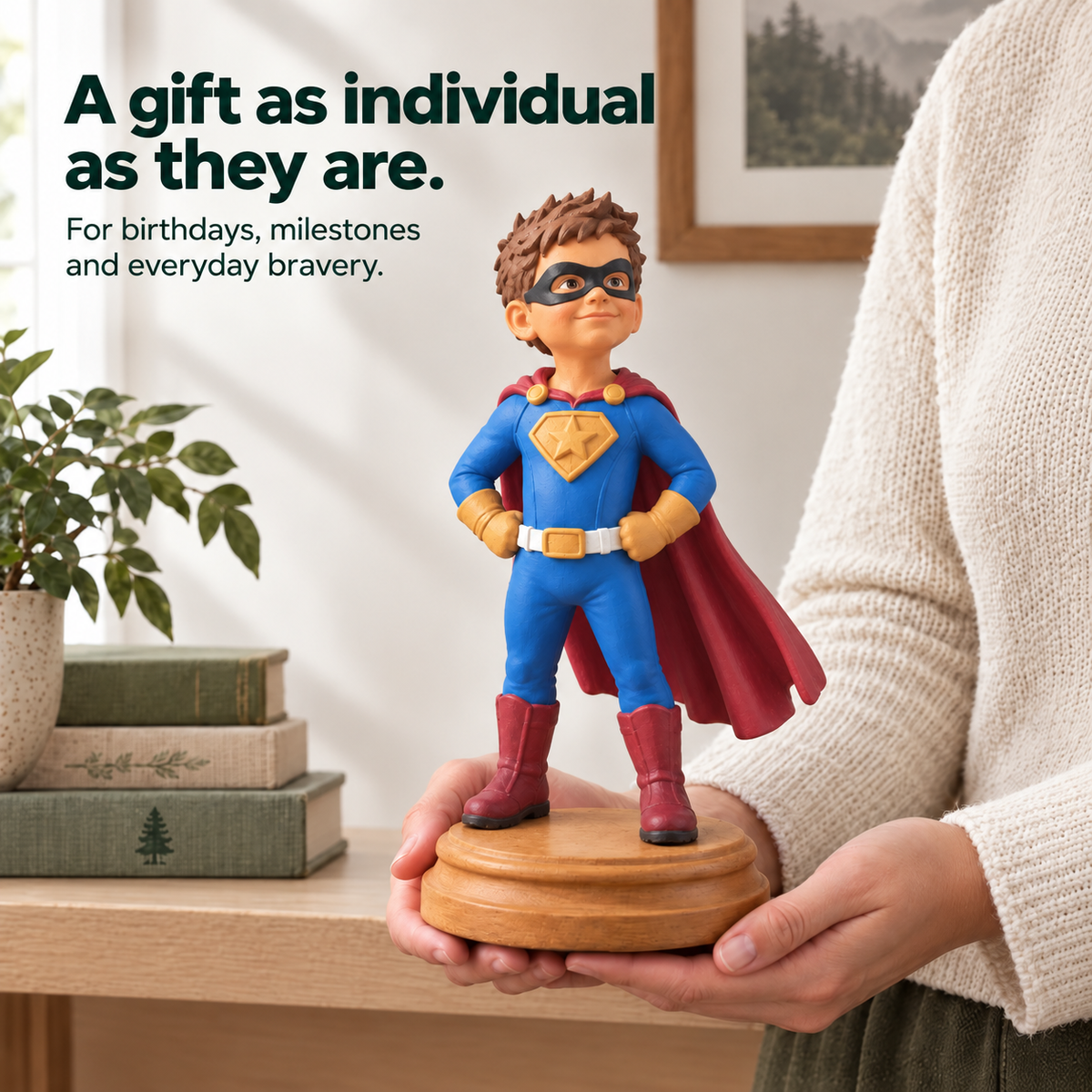 Custom Superhero Bust of Your Child