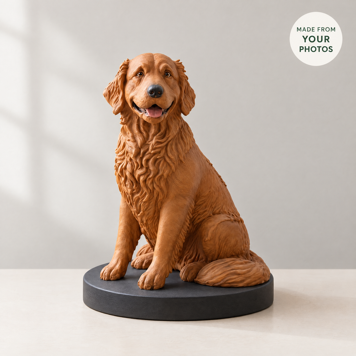 Faithful Friend complete sculpture with display base