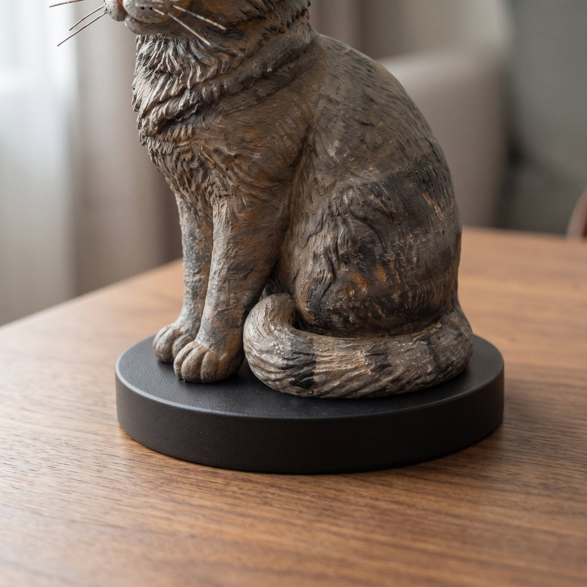 Kindred sculpture — base detail. Illustrative product presentation.